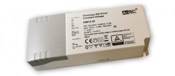 AcTEC - LED Trafo 25 W / 12 V Dimmbar