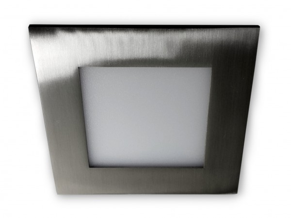 6 W - LED mini Panel Einbaulampe square 230 V - alu gebürstet