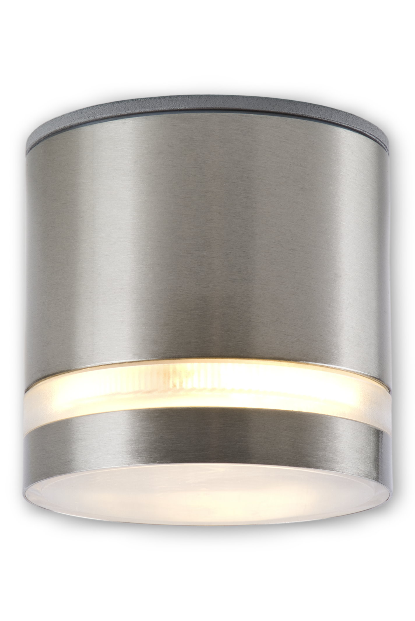 inkl LED Aufbauleuchte IP44 Edelstahl Badleuchte Badlampe 230 V satiniertem GX53 LED Leuchtmittel 8,5 Watt warmweiss 