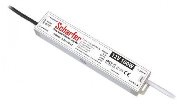 Scharfer - LED Trafo 100 W / 12 V - IP67