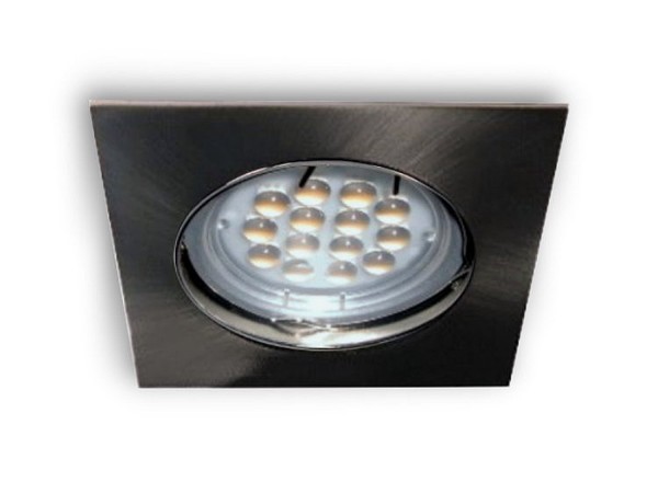 LED Einbaustrahler 0210 alu gebürstet 12 V - 5 W (HL) warmweiss