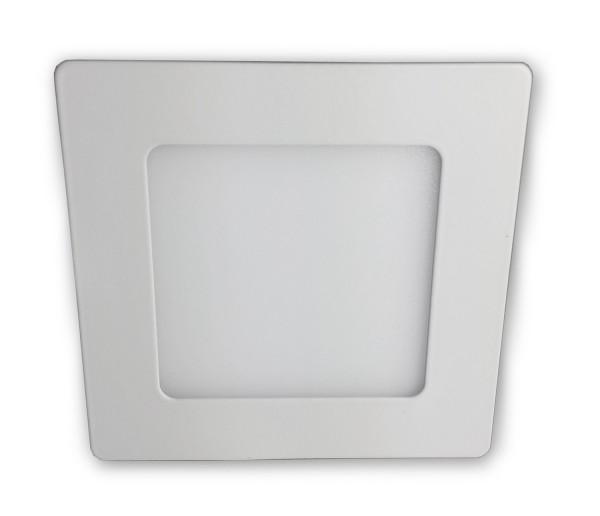 6 W - LED mini Panel Einbaulampe square 230 V - weiss