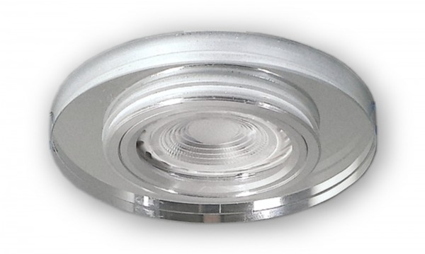 LED Einbaustrahler Glas S1370WH 12 V - 5,5 W (PA) neutralweiss